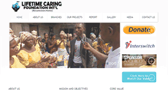 Desktop Screenshot of lifetimecaringfoundation.org